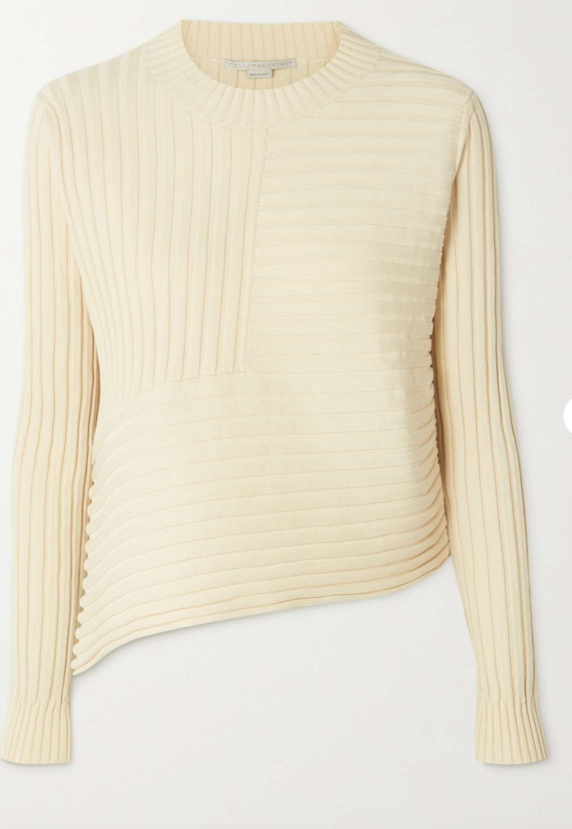 Stella mccartney asymmetric sweater hotsell